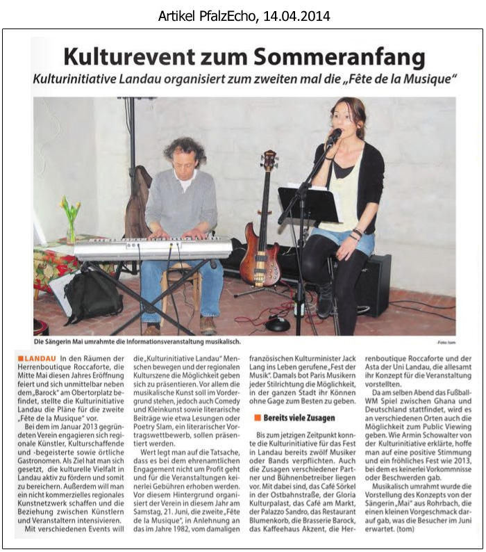 14.04.2014, Pfalz Echo
